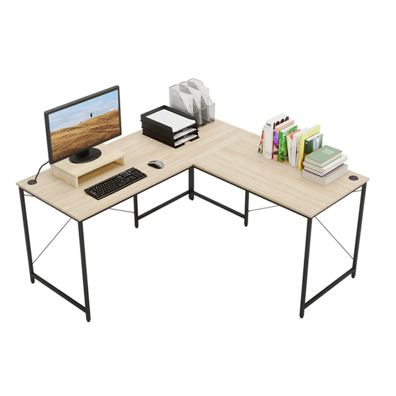 Gracie Oaks Rimsha Reversible LShape Desk & Reviews Wayfair